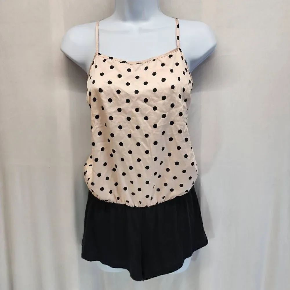 Victoria's Secret Lingerie Teddy Romper Bodysuit Cross Back Slip Size S